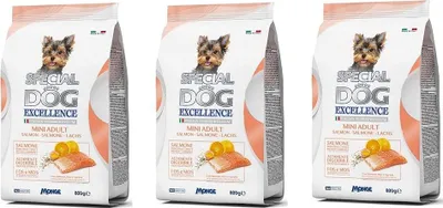 Produktbild von Monge 3X Special Dog Excellence Italian Superpremium Mini Adult Salmone,Riso e Agrumi Lachs, Reis und Zitrus 800g