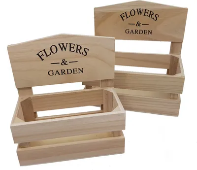 Produktbild von Deko Blumenkasten 2er Set - Flowers & Garden