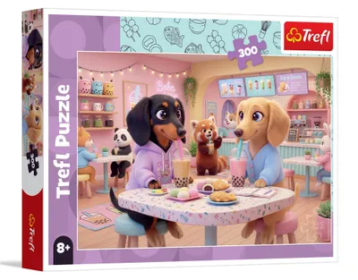 Immagine prodotto di Puzzle da 300 pezzi – Un bassotto al caffè