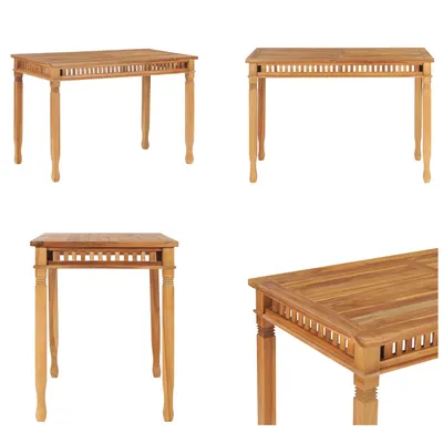 Image de vidaXL Table de jardin 120x65x80 cm Teck massif - Table de salle à manger - Tables de salle à manger