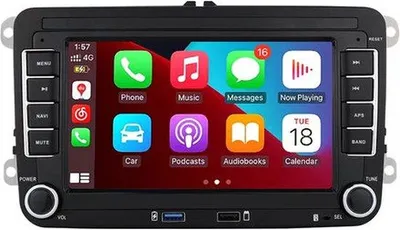 Zdjęcie produktu dla Radio z obsługą Android Auto do modeli VW Polo, Golf, Seat i Skoda z lat 2003–2015, 2 GB/32 GB, CarPlay, Wi-Fi, RDS, GPS, DSP