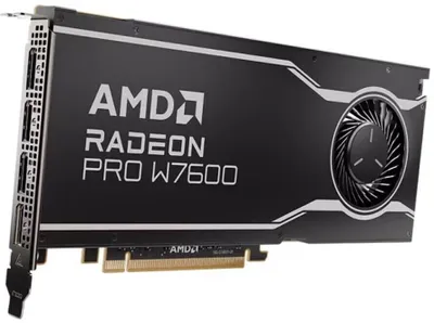 Zdjęcie produktu dla AMD Radeon Pro W7600, Radeon Pro W7600, 8 GB, GDDR6, 128 bit, 7680 x 4320 px, PCI Express x8 4.0