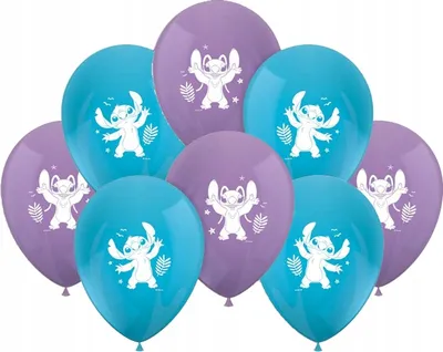 Produktbild von Latexballon Stitch & Angel | 8 Stück