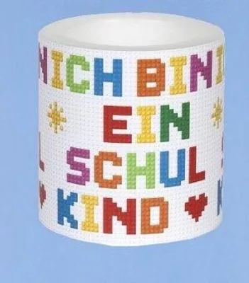 Produktbild von Windlicht Kerze Schulkind Schulanfang Einschulung