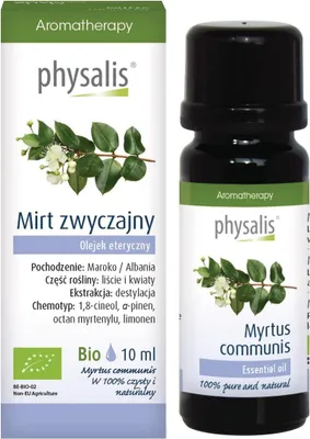 OLEJEK ETERYCZNY MIRT ZWYCZAJNY BIO 10 ml - PHYSALIS