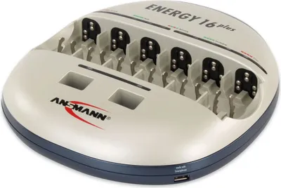 Image de Station de charge ANSMANN "Energy 16 plus", avec 2 prises de charge USB