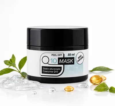 Zdjęcie produktu dla Maska do twarzy Q10 Anti-Aging 50ml - Zawiera koenzym Q10 i kwas hialuronowy, działa liftingująco, jest maską peel-off, nawilża i wygładza