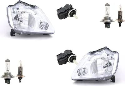 Zdjęcie produktu dla Johns, Reflektory pasujące do Renault Modus FP 04-07 + H7 H1 Set Li Re z serwomotorem