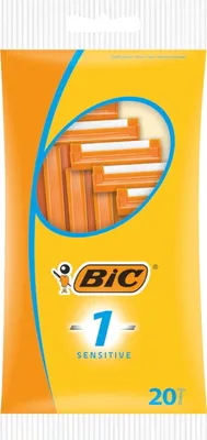 Produktbild von BIC 1 Sensitive Einweg-Rasierklingen - Packung mit 20 Rasierklingen