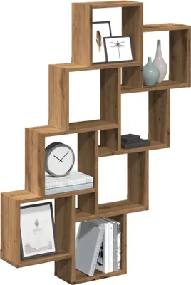 Produktbild von PUEAZU Würfelregal Artisan-Eiche 90x15x119,5 cm Holzwerkstoff - Wandregale &23903