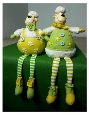 Produktbild von Kantenhocker Schaf 2er Set Oster- und Frühlingsdeko
