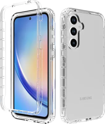 Produktbild von Galaxy A35 Hülle, Hybrid Transparente Rückseite TPU Bumper Stoßfest Schutzhülle für Samsung Galaxy A35