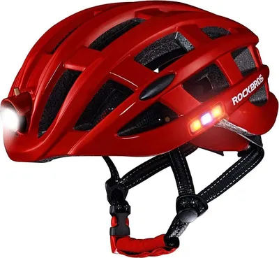 Obrázok produktu pre ROCKBROS Cyklistická prilba Vodotesná cyklistická prilba Pánska/dámska bezpečnostná prilba 57-62cm červená