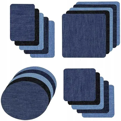 Zdjęcie produktu dla Zestaw naszywek jeansowych - Stylowa, personalizowana naszywka jeansowa - Spersonalizuj swój wygląd - Trwałe mocowanie - Klej termiczny