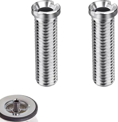 Imagen del producto de Tapón para desagüe de fregadero hueco, acero inoxidable, 50 mm, 2 unidades, para desagües de cocina