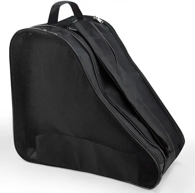 Produktbild von Tasche für Rollschuhe, Eishockeytasche, Skischuhtasche, Verstellbarer Tragegurt, Schwarz, Langlebig