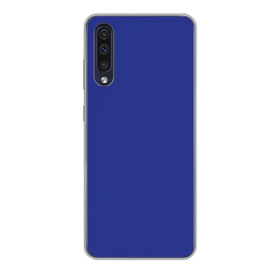 Produktbild von MuchoWow® Handyhülle Schutzhülle Hülle für Samsung Galaxy A50 Blau - Einfarbig - Dunkelblau Silikon Softcase Handy Hülle - Mobiltelefonhülle