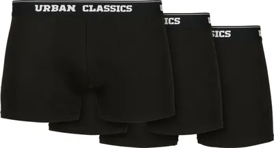 Image de Urban Classics Organic Boxer Shorts 3-Pack noir+noir+noir - M