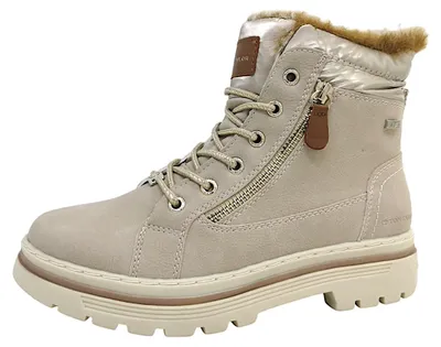 Image de Chaussures de ville pour femmes Tom Tailor, bottines à lacets, couleur bleue, style décontracté