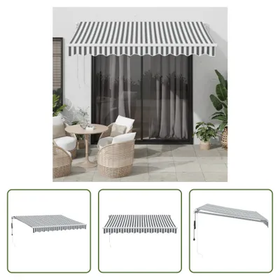 Obrázek produktu pro Markýza The Living Store Automatic Anthracite & White 300x250 cm