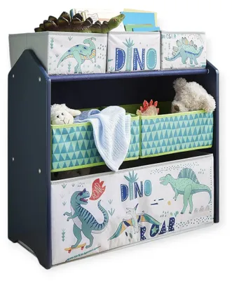 Obrázek produktu pro Regál pro děti GINGER HOME, organizér na hračky s úložnými boxy s motivem dinosaurů