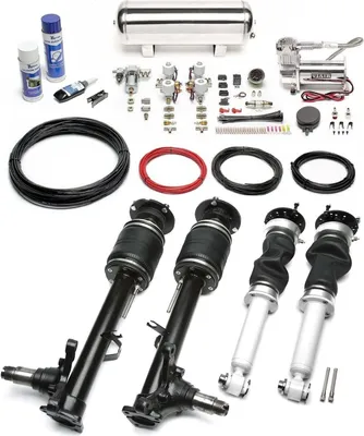 Image de TA Technix Kit de suspension pneumatique Viair argenté pour BMW Série 5 Limo / Touring E34