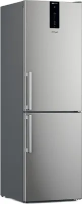 Produktbild von Kombinierter kühlschrank 60 cm 335 l belüfteter edelstahl Whirlpool W7X82OOXH