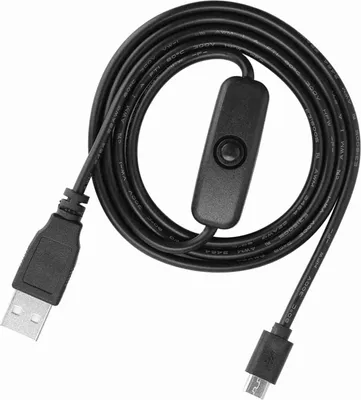 Obrázek produktu pro Napájecí kabel Micro USB s vypínačem pro Raspberry Pi 3 / 2 / B / B+ / A