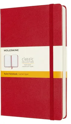 Produktbild von Moleskine Notizbuch - Erweitert, Large/A5, Liniert, Fester Einband, Scharlachrot