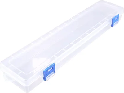 Pinsel-Aufbewahrungsbox, Kunststoff, transparent, 1 Stück