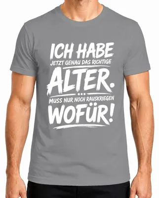 Obrázek produktu pro Tričko s nápisem "Statement Sarkasmus Humor" (sarkastický humor), pánské, barva šedá, velikost M