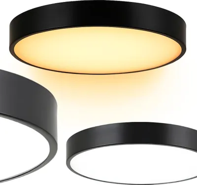 Zdjęcie produktu dla Okrągły plafon lampa sufitowa led 40 cm biały ciepły 24w nowoczesny