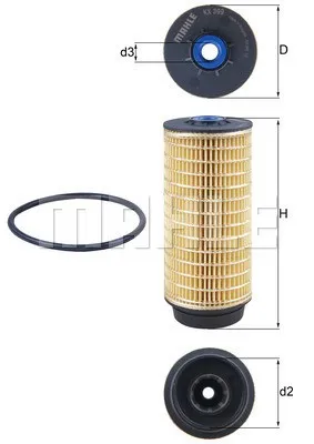 Produktbild von Kraftstofffilter KNECHT KX 399D