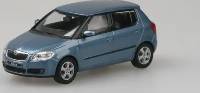 Zdjęcie produktu dla Skoda Fabia II (2006) - Szary satynowy metalik ABREX 1:43