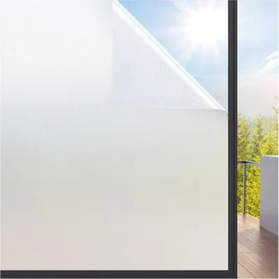 Produktbild von rabbitgoo Sichtschutzfolie, Milchglasfolie, guter Sichtschutz, UV-Schutz, für Homeoffice, 90 x 300 cm – Weiß
