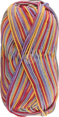 Produktbild von Lana Grossa - Cotone Print 0364 lila graugrün gelb dunkelpink