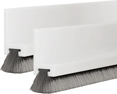 Imagen del producto de Junta de burlete con cepillo, 2 unidades, 100 x 5,5 cm, para protección contra el viento y el polvo