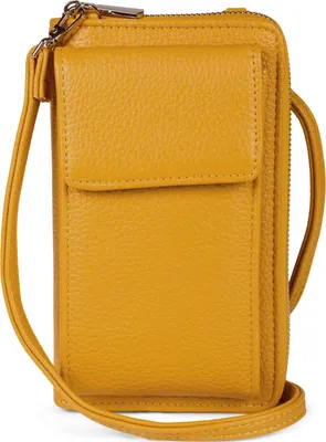 Produktbild von styleBREAKER Damen Mini Bag Geldbörse mit RFID Schutz und Handyfach | Crossbody Umhängetasche mit Schultergurt | Portemonnaie und Handytasche in einem | 19 x 11 x 5,5 cm