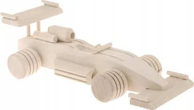 Obrázek produktu pro Dřevěná hračka závodní auto F1 - decoupage auto pro děti