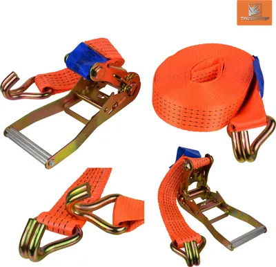Produktbild von GEKO | Spanngurte mit Ratsche, 4M, 50MM, 5T, für Auto, Sackkarre, Motorrad, Gepäckpakete, Camping, Feste Ladung