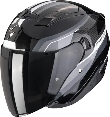 Image de Casque jet Scorpion EXO-230 Hipe, noir/gris/blanc, taille M (57/58)