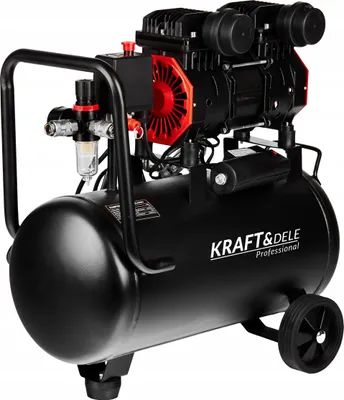 Zdjęcie produktu dla Kompresor Bezolejowy Kraft&Dele 8 Bar 24L 1390W 2800 obr/min.