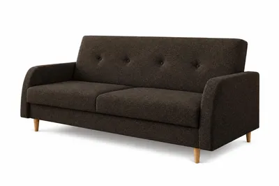 Zdjęcie produktu dla Sofa ABI w kolorze brązowym, nowoczesna trównieżienna sofa z funkcją spania, wymiary: 216 × 87 × 87 cm, Obraz wygenerowany przez AI