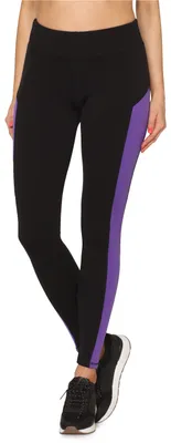 Produktbild von Merry Style Damen Sport Leggings MSGI007 (Schwarz/Violett, S)
