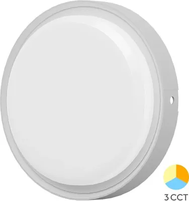 Produktbild von LED Außenbeleuchtung 18W Rund IP65 CCT 3 Farbstufen Weiß