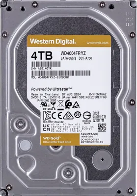 Image de WD HD3.5" SATA3-Raid 4TB WD4004FRYZ / Gold (Di)