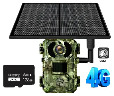 Obrázek produktu pro Fotopast, připojení 4G, napájení solárními články, karta 4G 128 GB