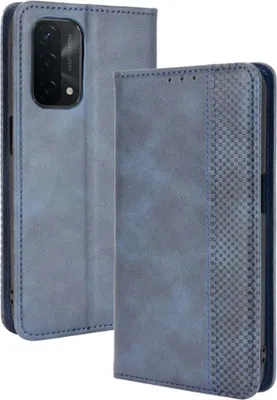 Produktbild von OPPO A54 / A74 Hülle - Coverup Vintage Style Klapphülle - Blau