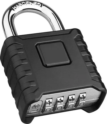 Image de Cadenas robuste de 52 mm avec une bande en acier de 8 mm d'épaisseur, étanche et à déverrouillage facile, pour le jardin, le portail, le garage et la clôture.