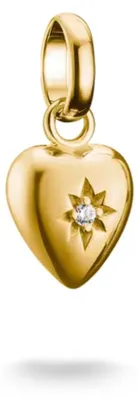 Produktbild von Thomas Sabo CC1234-414-14 Charm-Anhänger Herz Connect Goldfarben